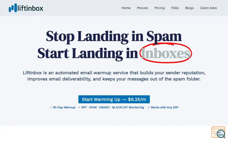 Screenshot of Lift Inbox