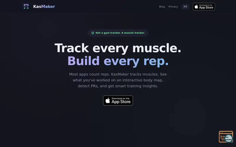 Screenshot of KasMaker: Muscle Tracker