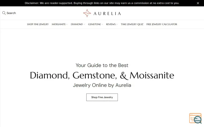 Screenshot of Moissanite by Aurelia
