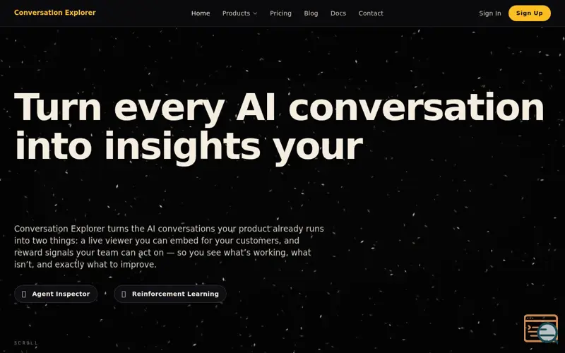 Screenshot of Conversation Explorer