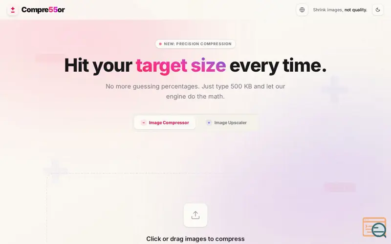 Screenshot of Free Image Compressor Online