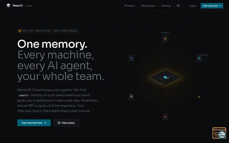 Screenshot of MemoFS Cloud — The memory plane for your AI agents