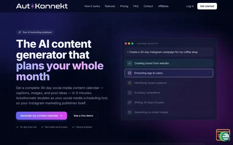 Screenshot of AutoKonnekt