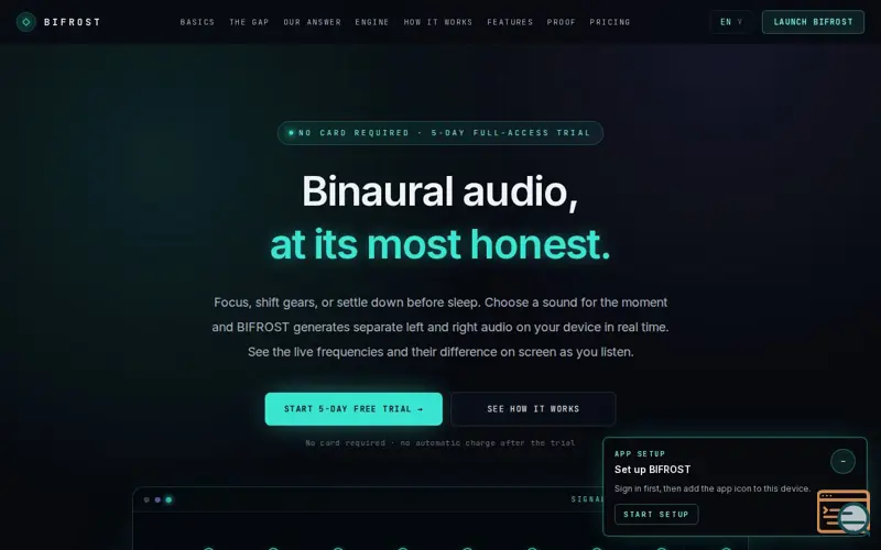 Screenshot of BIFROST