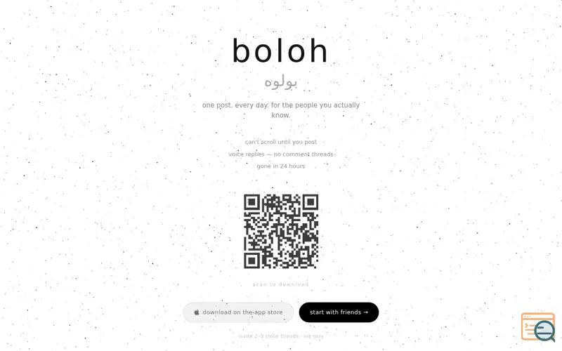 Screenshot of boloh
