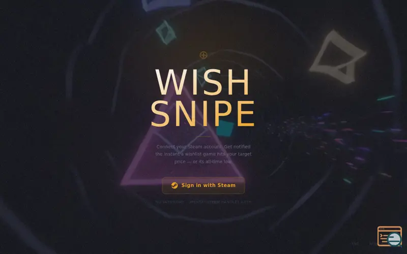 Screenshot of WishSnipe