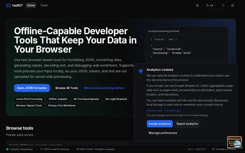 Screenshot of tool127
