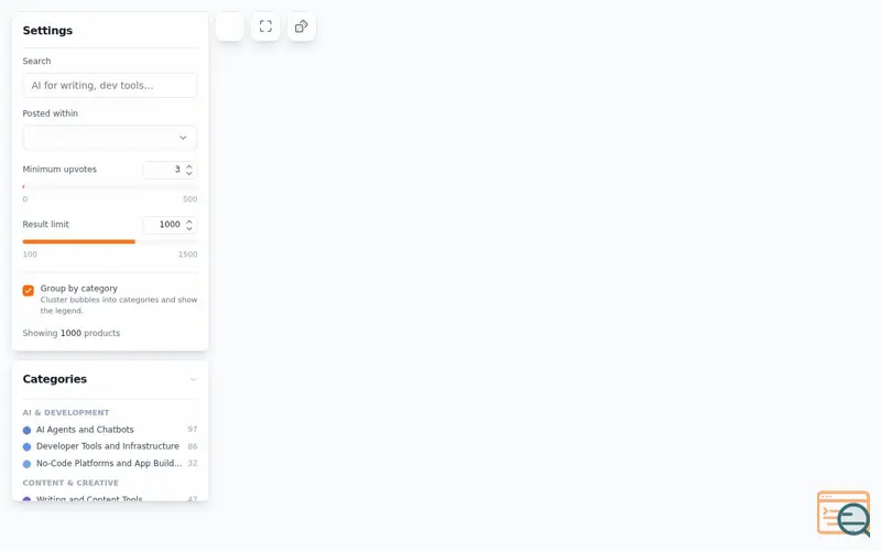 Screenshot of Productatlas