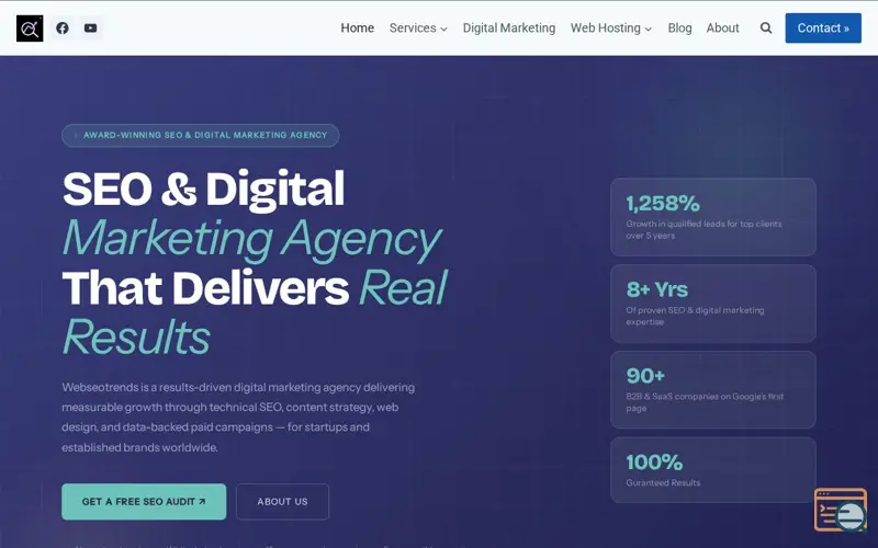 Screenshot of Webseotrends