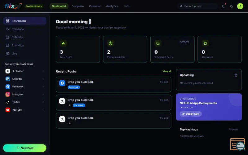 Screenshot of Flixty