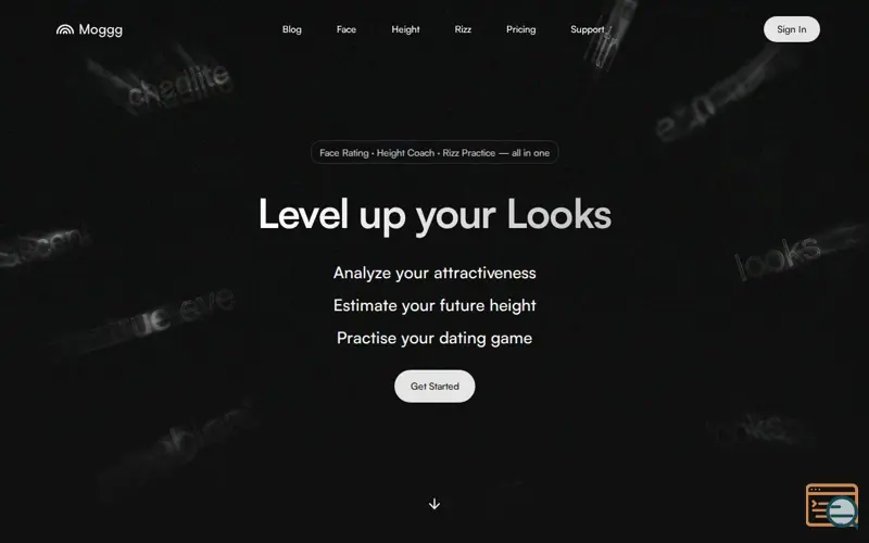 Screenshot of Moggg | Ascend with Looksmaxxing