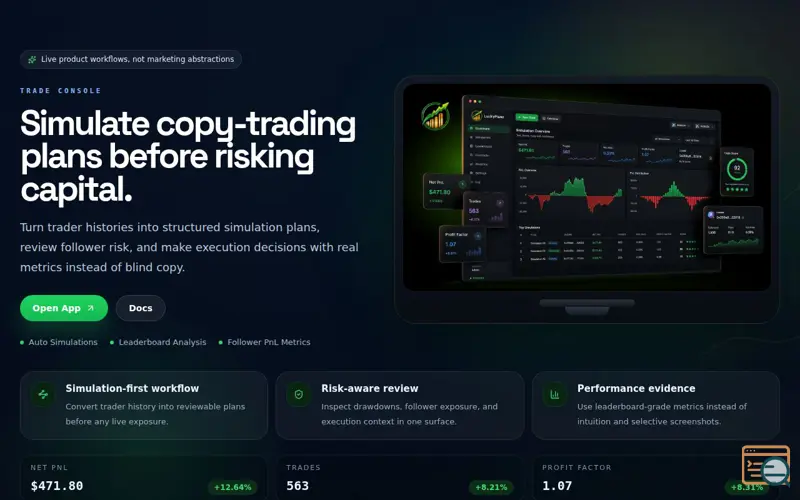 Screenshot of LuckyPlans