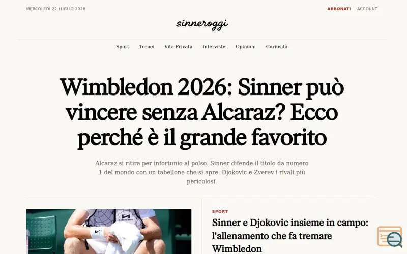 Screenshot of Sinneroggi