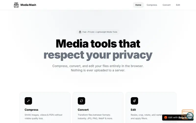 Screenshot of Media Mash