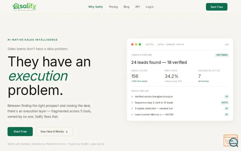 Screenshot of Salify