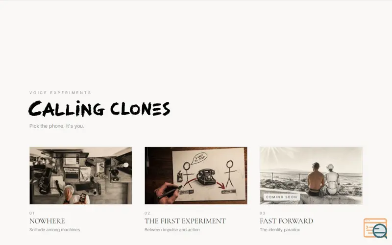 Screenshot of Calling Clones