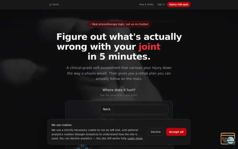 Screenshot of Bjjrehab