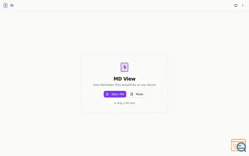 Screenshot of MD View