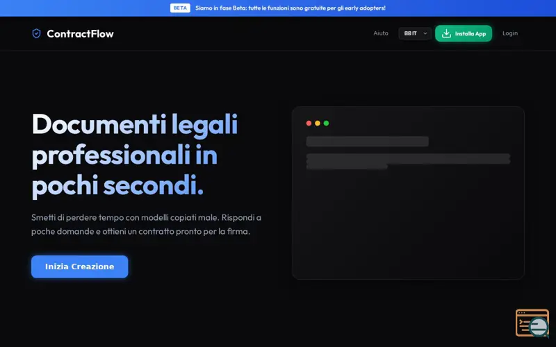 Screenshot of ContractFlow
