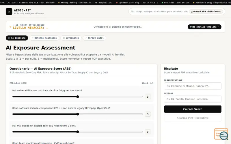 Screenshot of AEGIS-AI