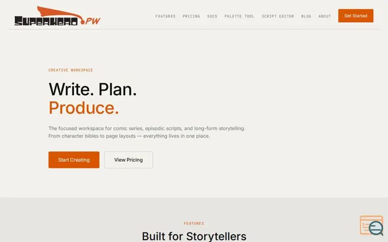Screenshot of superhero.pw