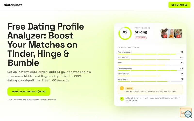 Screenshot of MatchShot