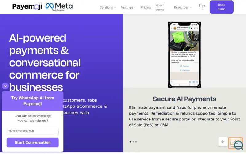 Screenshot of Payemoji
