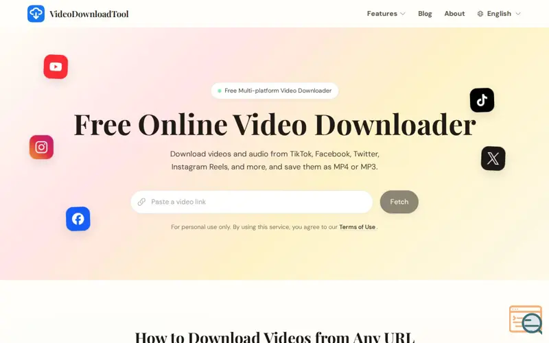 Screenshot of VideoDownloadTool