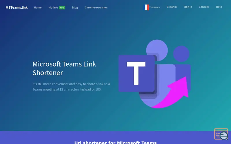 Screenshot of MSTeams.link