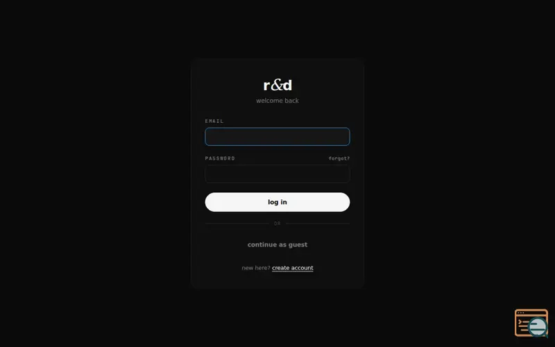 Screenshot of R&D Social