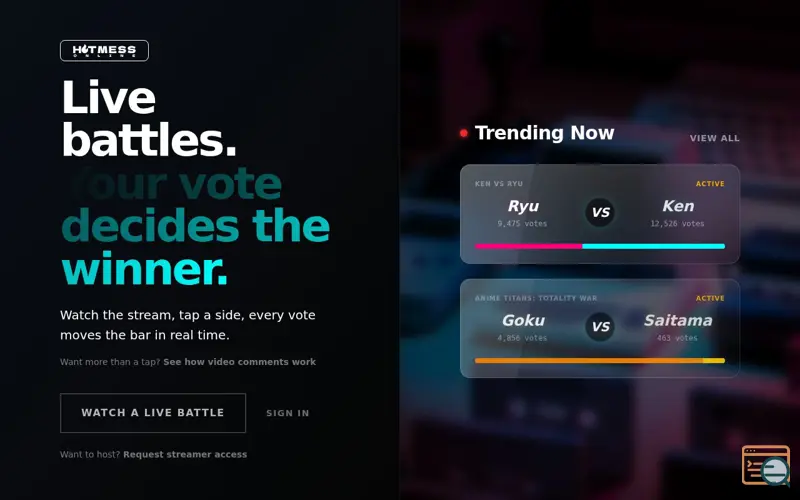 Screenshot of HotMess.Online