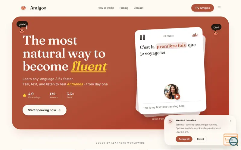 Screenshot of Amigoo