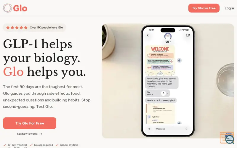 Screenshot of Glo