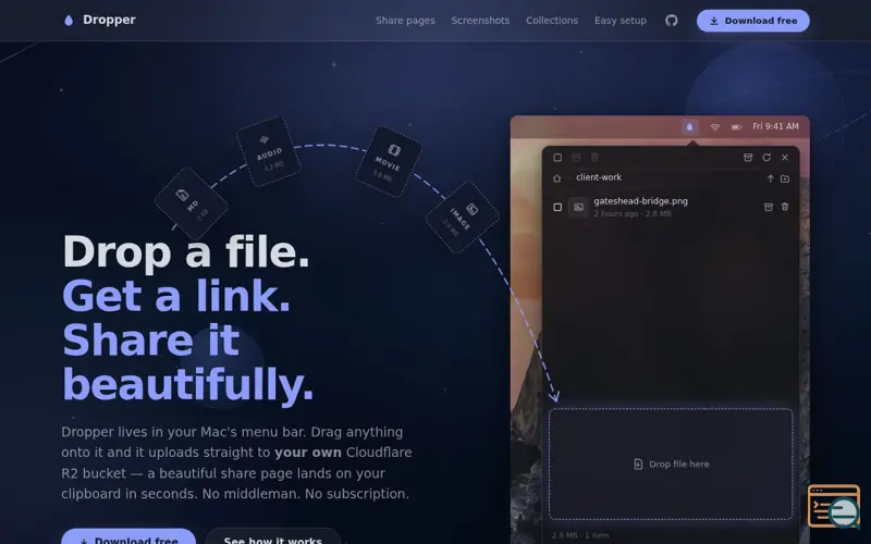 Screenshot of Dropper