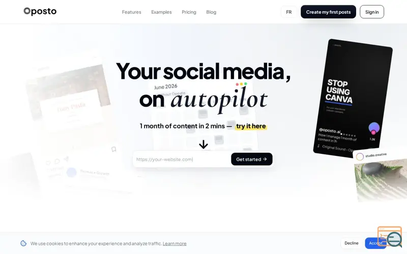 Screenshot of Oposto
