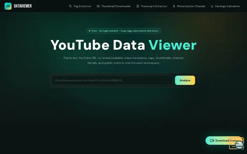 Screenshot of DataViewer