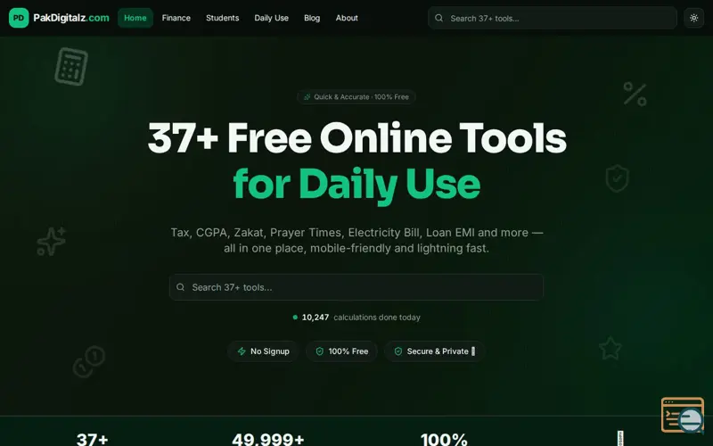 Screenshot of PakDigitalz