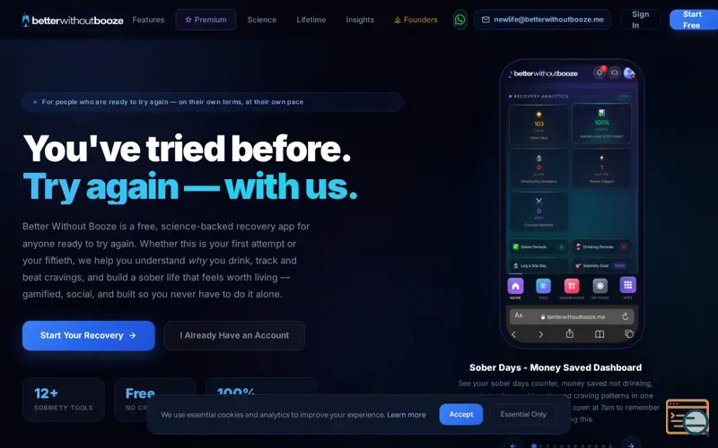 Screenshot of Better Without Booze