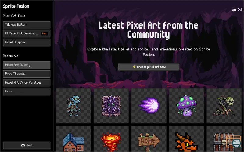 Screenshot of Generating Pixel Art Sprites