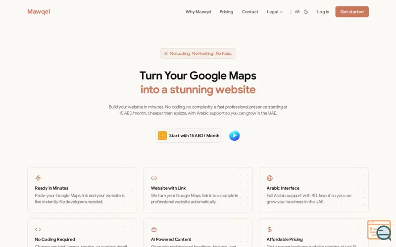 Screenshot of Mawqei
