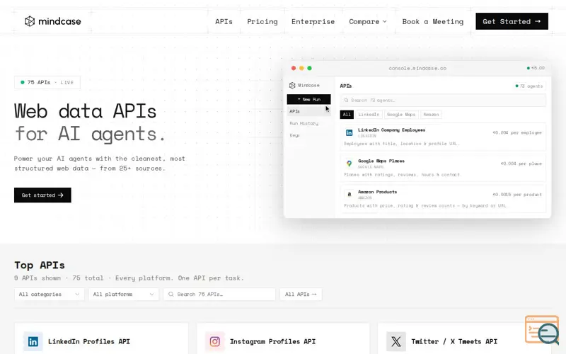 Screenshot of Mindcase