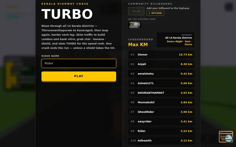 Screenshot of Turbo