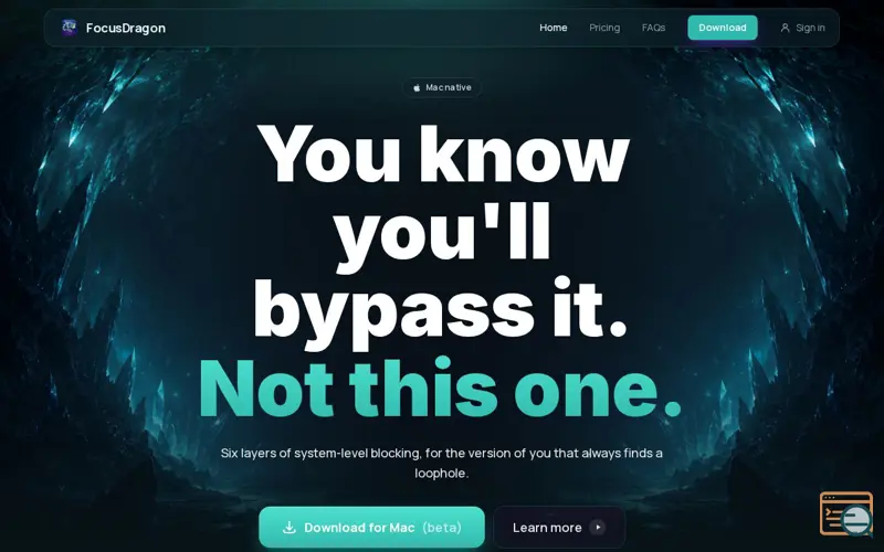 Screenshot of FocusDragon