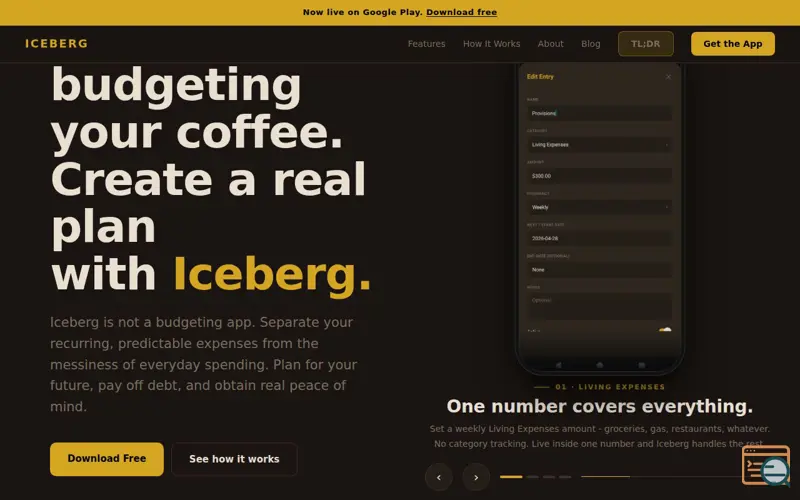 Screenshot of Iceberg