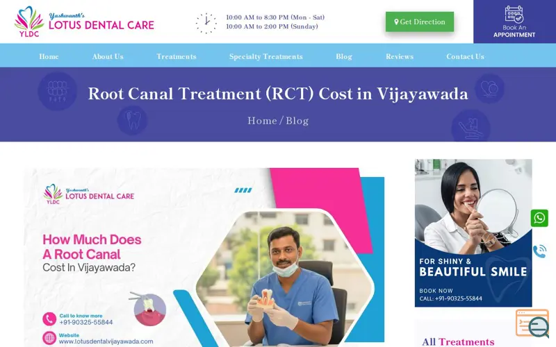 Screenshot of Root Canal Treatment in Vijayawada