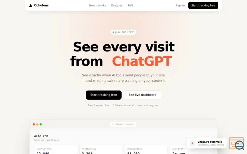 Screenshot of Ocholens