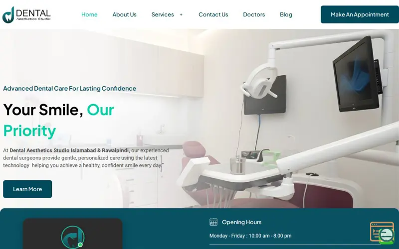 Screenshot of Dental Clinic