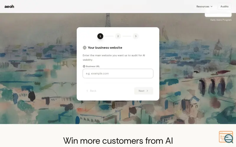 Screenshot of aeoh