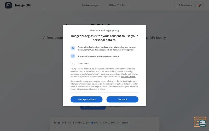 Screenshot of Image DPI
