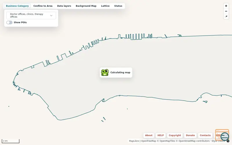 Screenshot of NYC Business Map